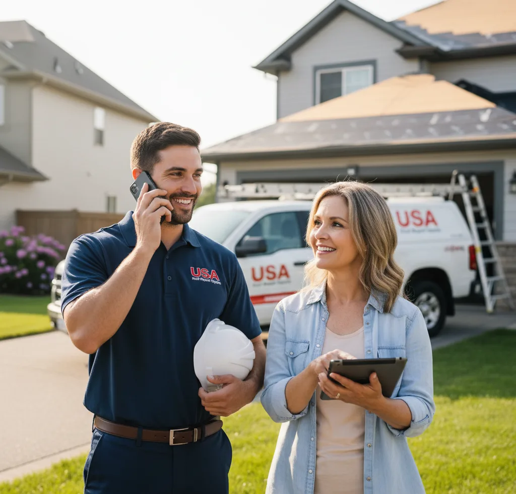 USA Roof Repair Experts customer support in Hemphill